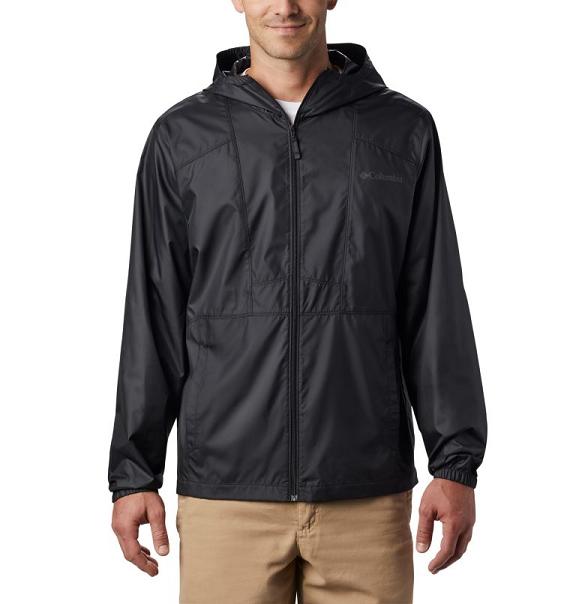 Columbia Flashback Windbreaker Black For Men's NZ63521 New Zealand